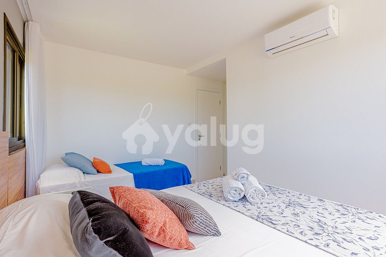 Maravilloso apartamento a 500 m da praia - Praia do Forte