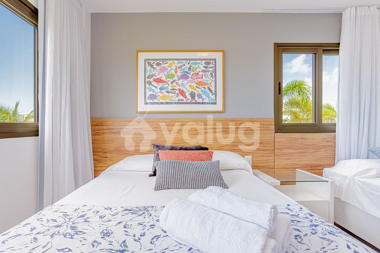 Maravilloso apartamento a 500 m da praia - Praia do Forte