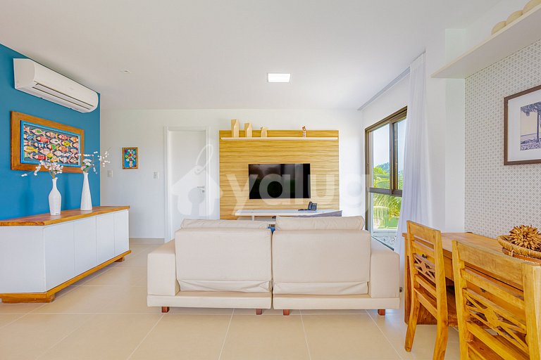 Maravilloso apartamento a 500 m da praia - Praia do Forte