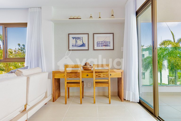 Maravilloso apartamento a 500 m da praia - Praia do Forte