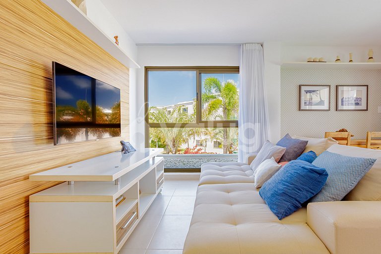 Maravilloso apartamento a 500 m da praia - Praia do Forte