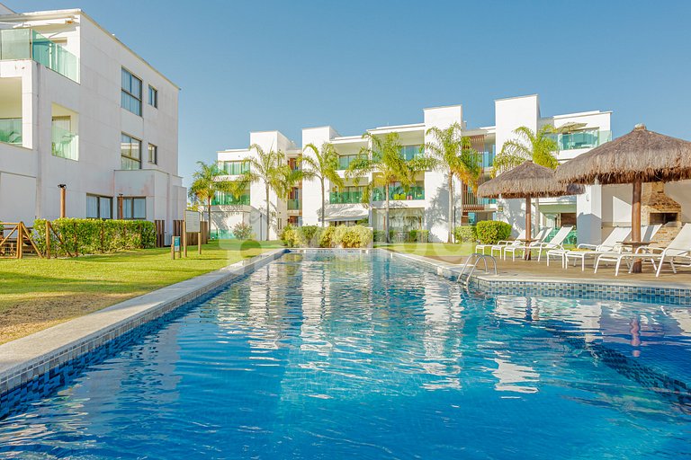 Maravilloso apartamento a 500 m da praia - Praia do Forte