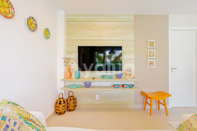 Wonderful apartment 970m from the beach - Praia do Forte