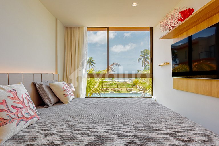 GB127 Beachfront Apto with Sea View - Guarajuba