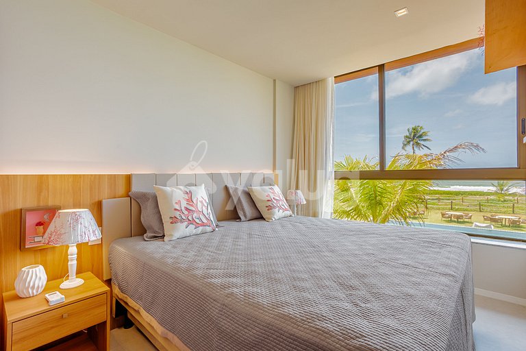 GB127 Beachfront Apto with Sea View - Guarajuba