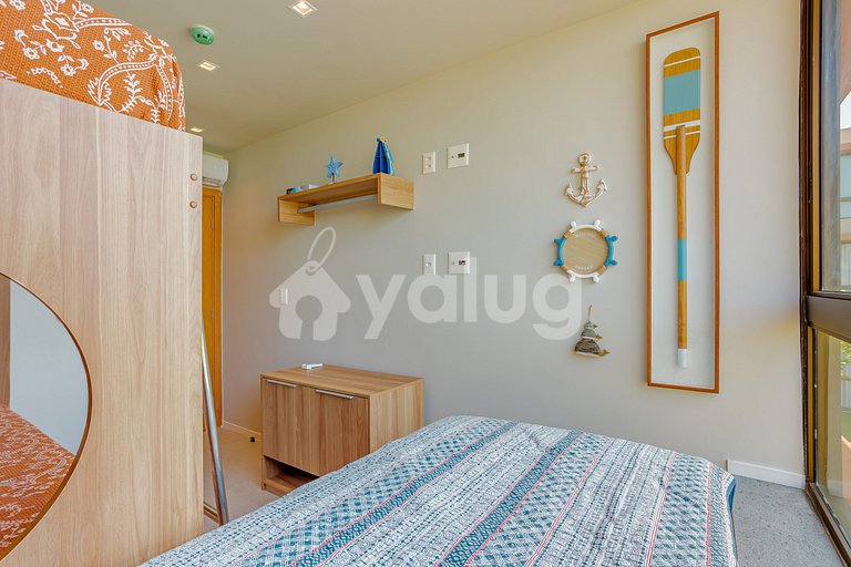 GB127 Beachfront Apto with Sea View - Guarajuba