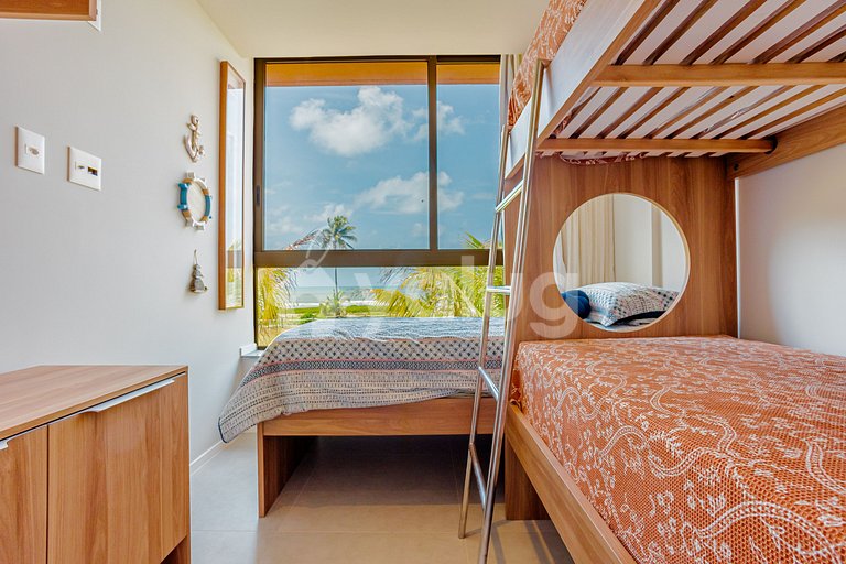 GB127 Beachfront Apto with Sea View - Guarajuba