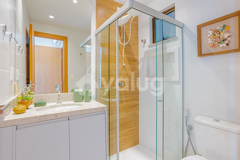 GB127 Apartamento Pé na Areia com Vista Mar - Guarajuba