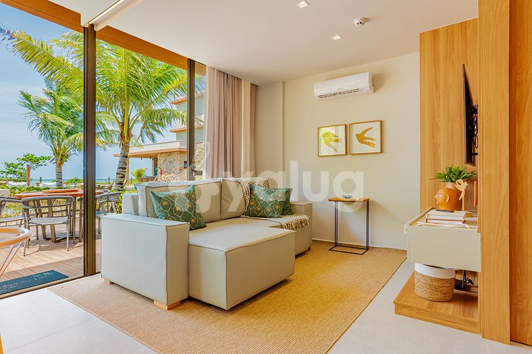 GB127 Beachfront Apto with Sea View - Guarajuba
