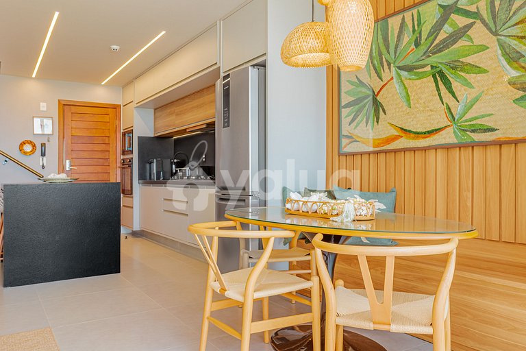 GB127 Beachfront Apto with Sea View - Guarajuba