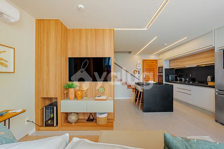 GB127 Apartamento Pé na Areia com Vista Mar - Guarajuba