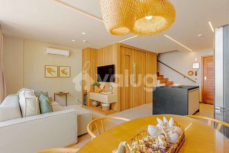 GB127 Beachfront Apto with Sea View - Guarajuba