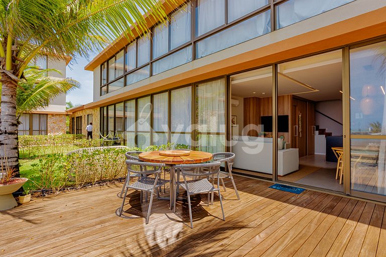 GB127 Apartamento Pé na Areia com Vista Mar - Guarajuba