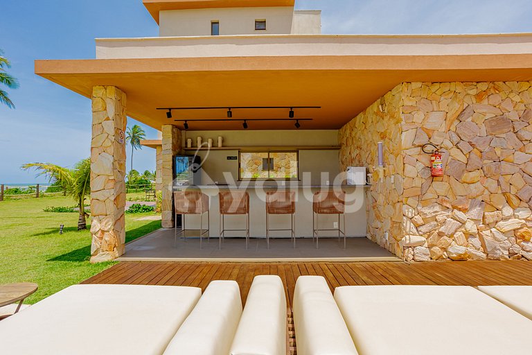 GB127 Beachfront Apto with Sea View - Guarajuba