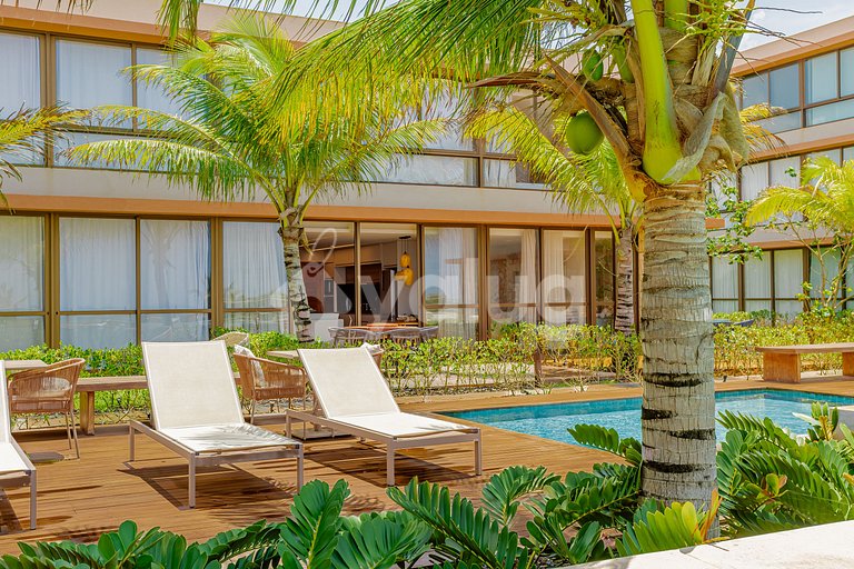 GB127 Apartamento Pé na Areia com Vista Mar - Guarajuba