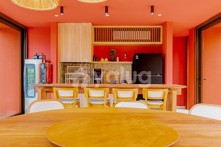 High-End House with Jacuzzi, 4 Suites - Praia do Forte