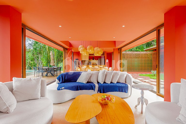 High-End House with Jacuzzi, 4 Suites - Praia do Forte