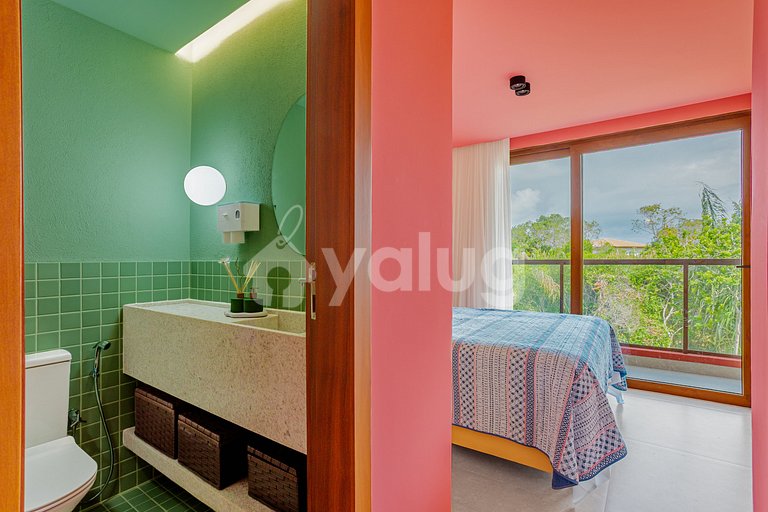 High-End House with Jacuzzi, 4 Suites - Praia do Forte