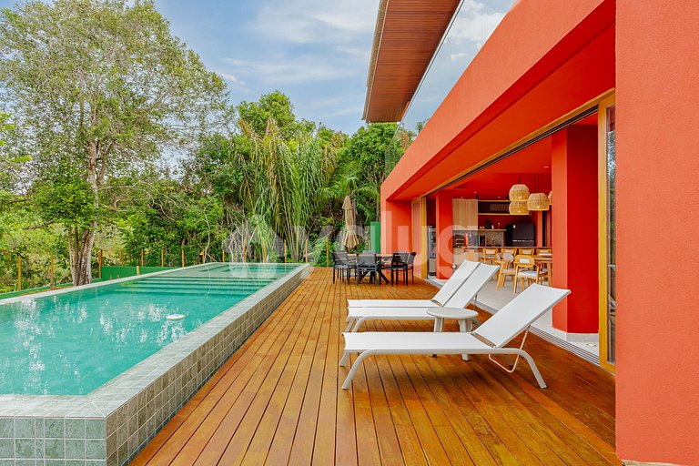Casa de lujo con jacuzzi y 4 suites - Praia do Forte