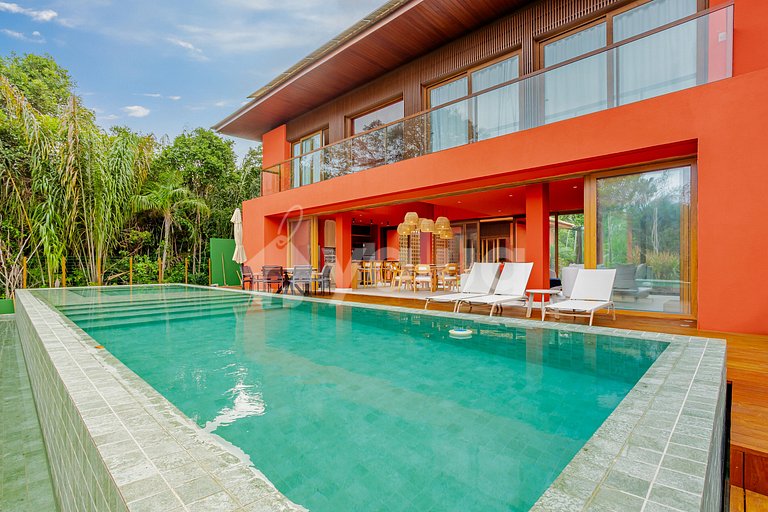 High-End House with Jacuzzi, 4 Suites - Praia do Forte