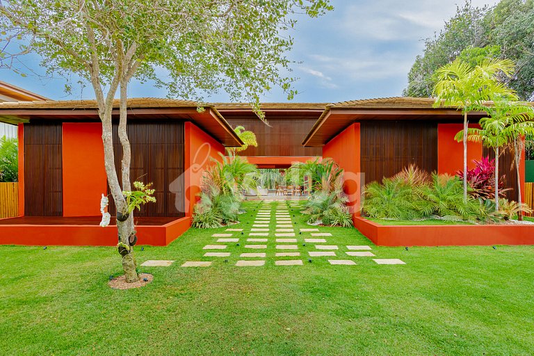 High-End House with Jacuzzi, 4 Suites - Praia do Forte