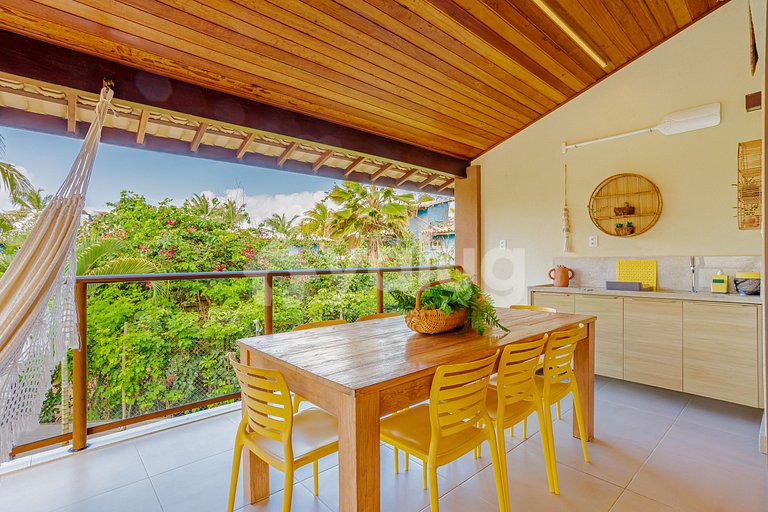 Gran Apartamento Justo en la Arena con 3 Suites - Itacimirim