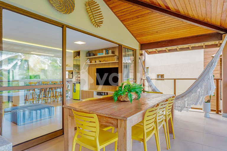 Excelente Apartamento Pé na Areia com 3 suítes - Itacimirim