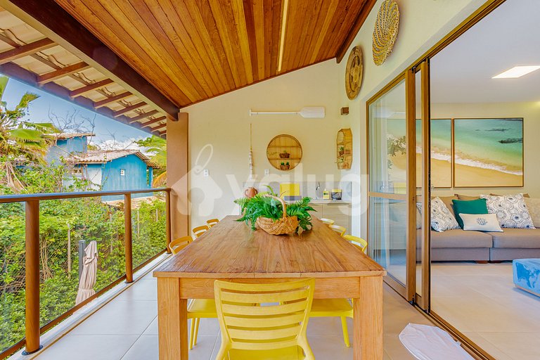 Gran Apartamento Justo en la Arena con 3 Suites - Itacimirim