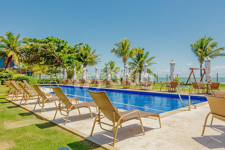 Gran Apartamento Justo en la Arena con 3 Suites - Itacimirim