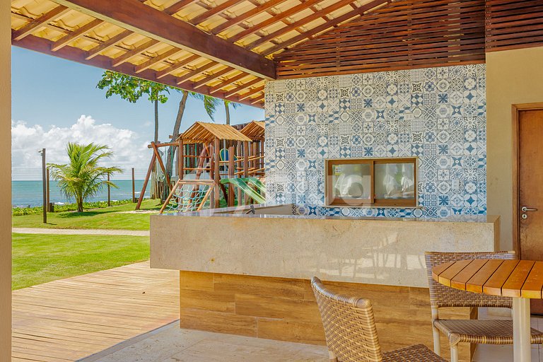 Great Apartment on the Beach with 3 Suites - Itacimirim