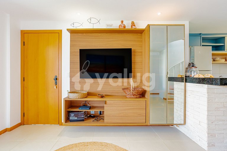 Excelente Villa frente al mar con 4 suites - Itacimirim