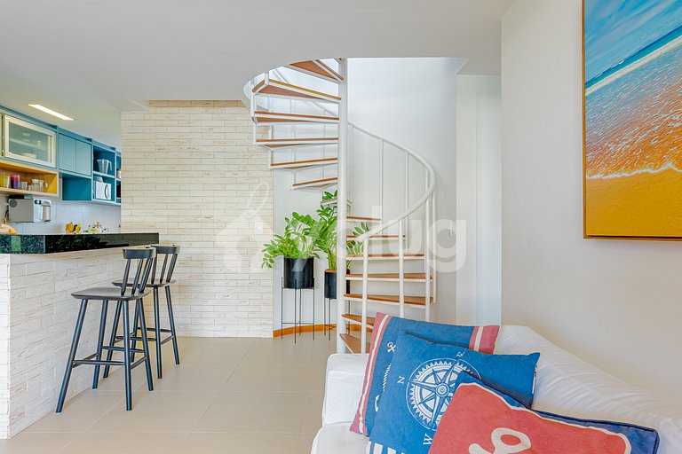 Excelente Villa frente al mar con 4 suites - Itacimirim