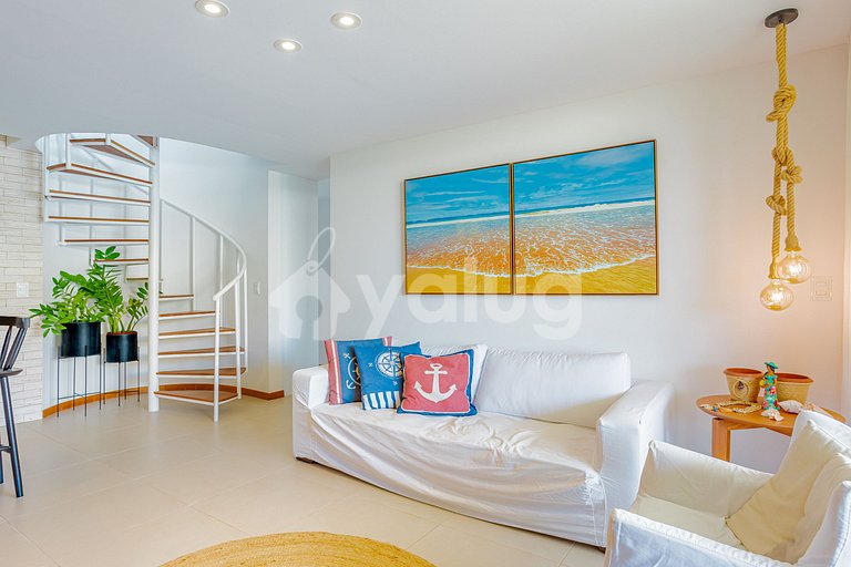 Excelente Villa frente al mar con 4 suites - Itacimirim