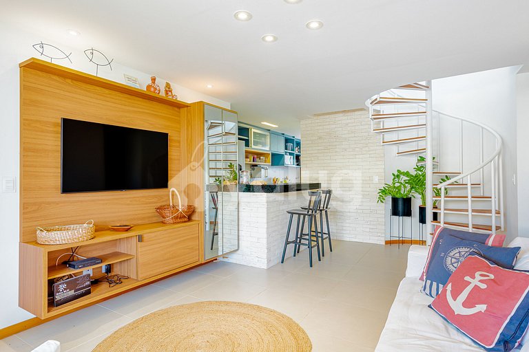 Excelente Villa frente al mar con 4 suites - Itacimirim