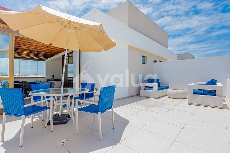 Excelente Villa frente al mar con 4 suites - Itacimirim