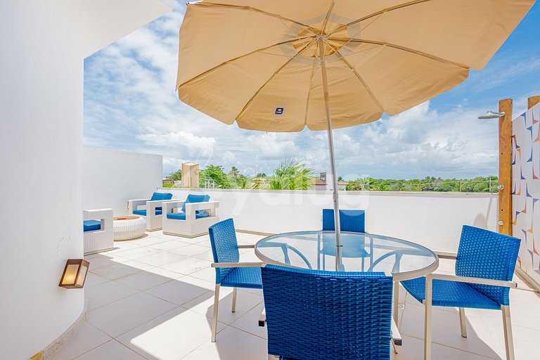 Excelente Villa frente al mar con 4 suites - Itacimirim