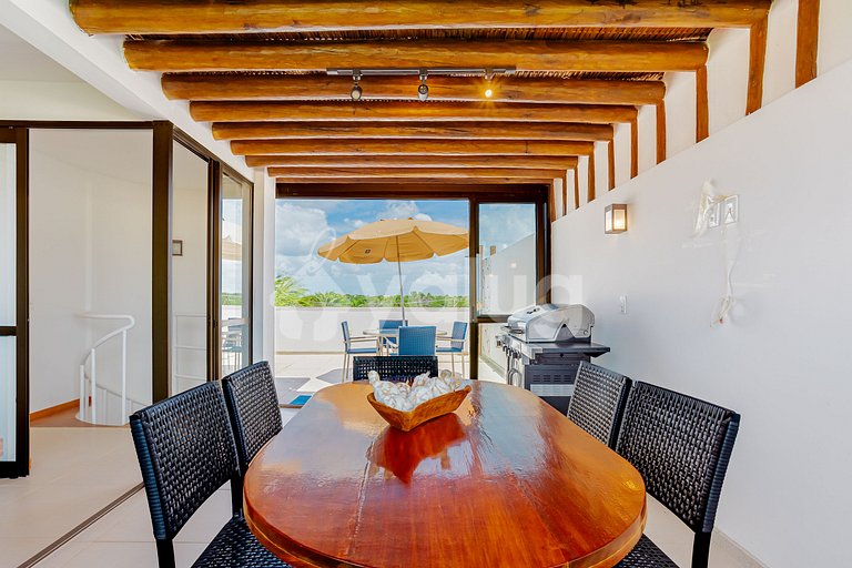 Excelente Villa frente al mar con 4 suites - Itacimirim