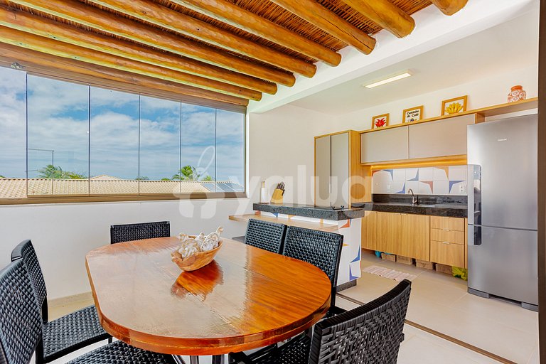 Excelente Villa frente al mar con 4 suites - Itacimirim
