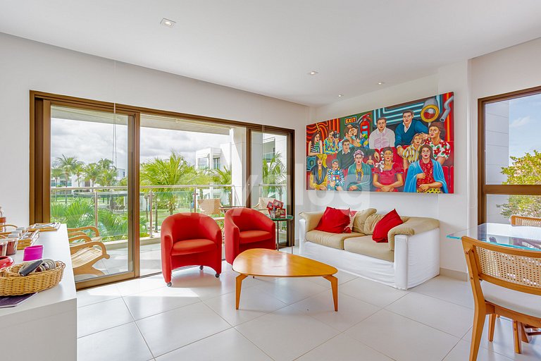 Hermoso apartamento de 3 habitaciones con piscina