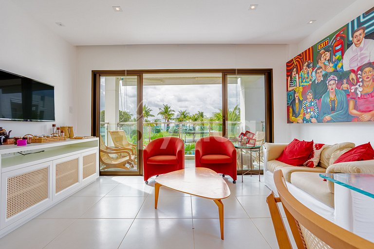 Hermoso apartamento de 3 habitaciones con piscina