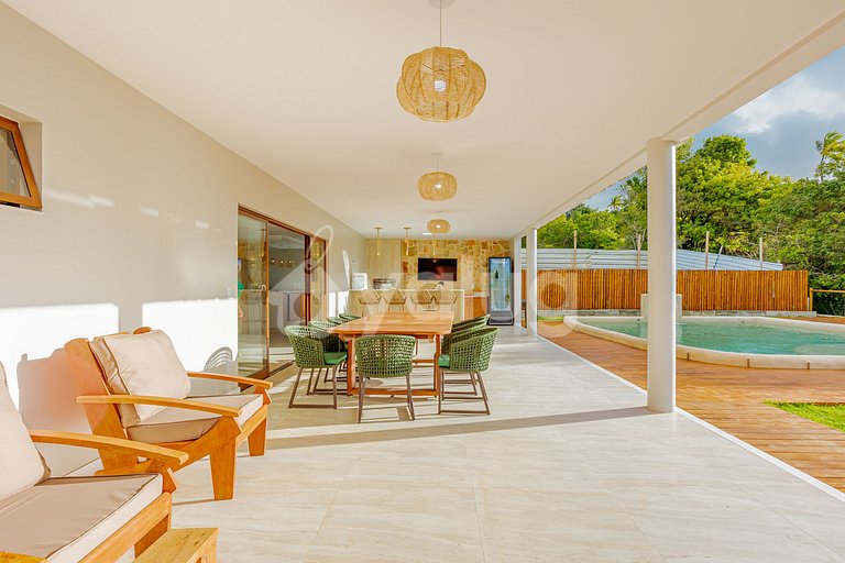 Linda Casa com 7 suítes e Piscina Privada - Praia do Forte