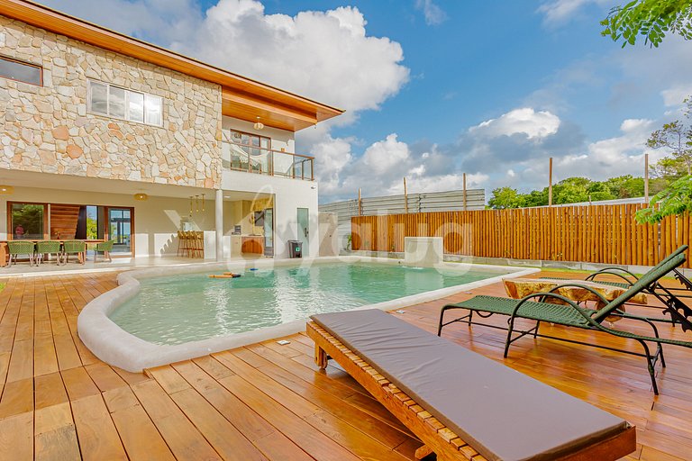Hermosa casa con 7 suites y piscina privada - Praia do Forte