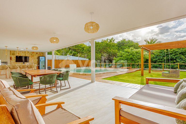 Linda Casa com 7 suítes e Piscina Privada - Praia do Forte