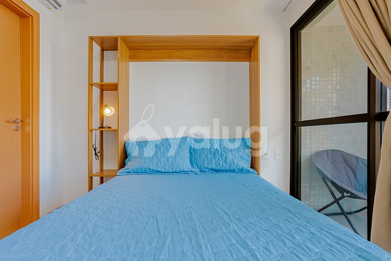 Hermoso estudio a 500m de la playa de Barra