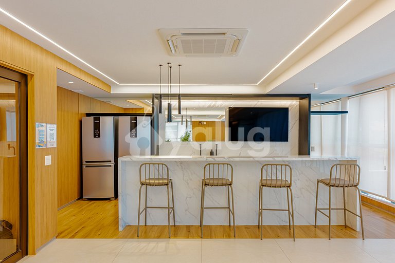 Hermoso estudio a 500m de la playa de Barra