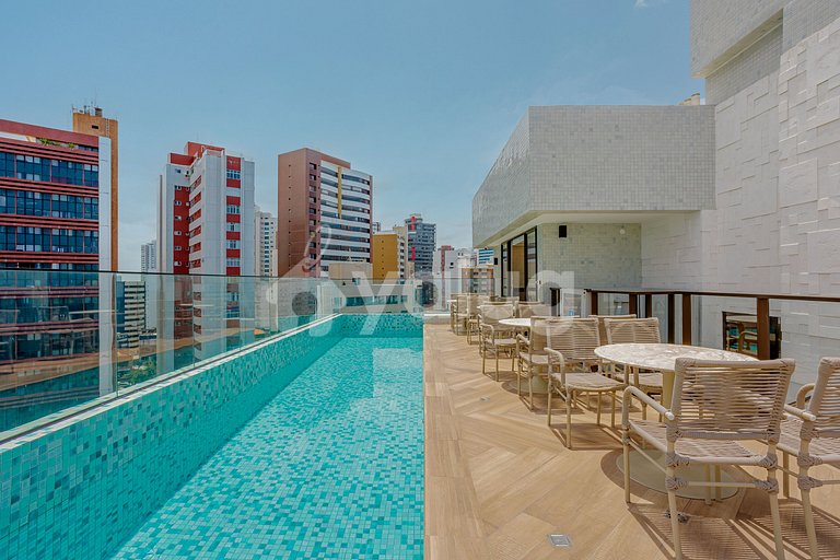 Hermoso estudio a 500m de la playa de Barra