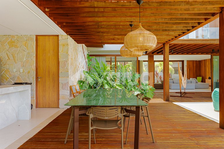 PF122 Casa Alto Padrão 4 Suítes Praia Bella - Praia do Forte