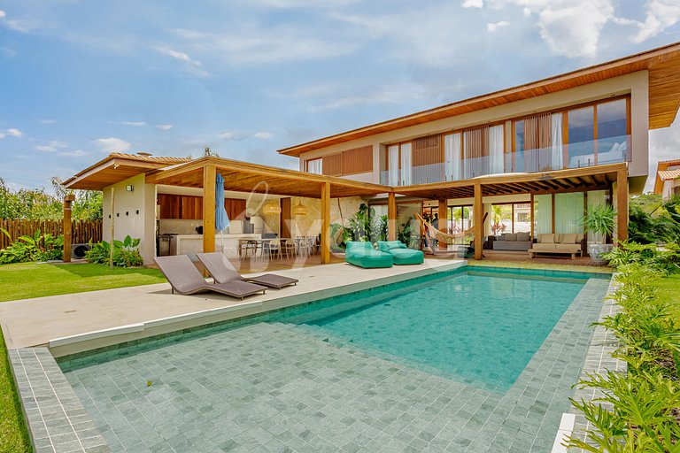 PF122 Casa Alto Padrão 4 Suítes Praia Bella - Praia do Forte