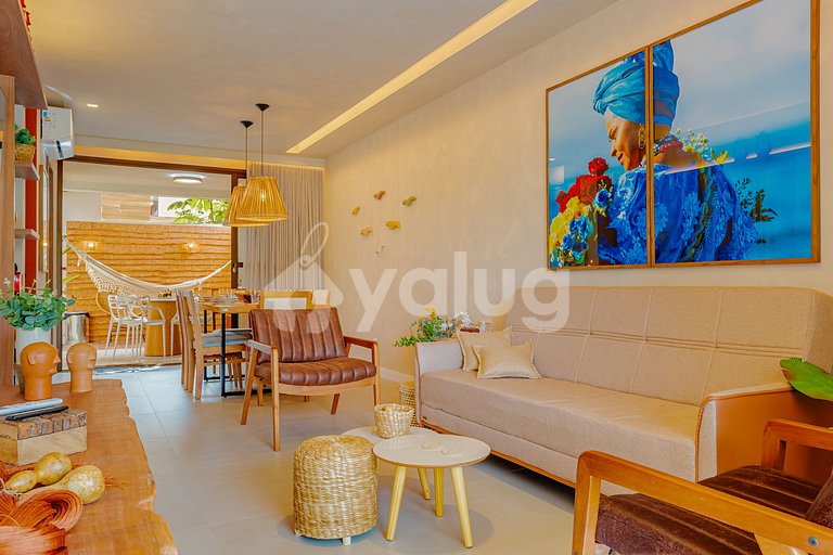 Excelente Pueblo 4/4 en Guarajuba