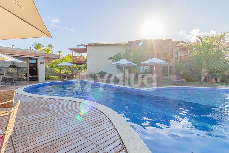 Maravilhoso Duplex com 4 Quartos, Pé Na Areia - Itacimirim